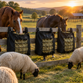 Goat Hay Feeder Bag — Slow-Feed Mesh Net (3 Pack)