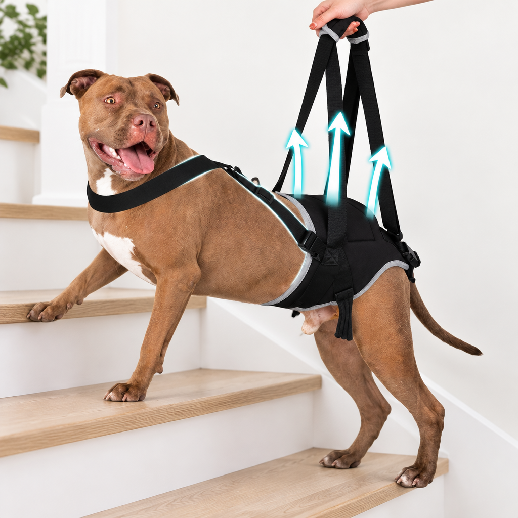 Dog Sling stairs
